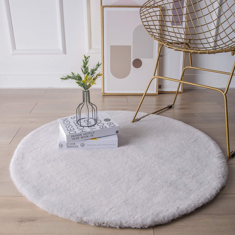 Ashler HOME DECO - Funda de piel de conejo sintético