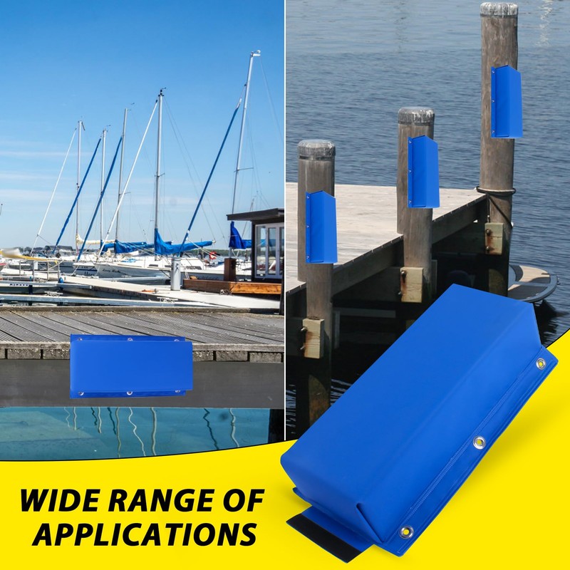 VEITHI Dock Bumper Blue,Dock Bumper Guard with Screws,Boat Dock Bumper