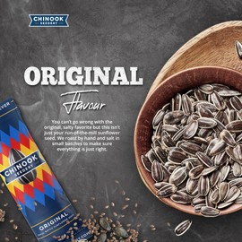 Chinook Seedery Low Sodium Sunflower Seeds – Original Flavor, Pack of 36, 1.5oz – Sunflower Seeds to Eat – Keto, Jumbo, Roasted, Baseball Snacks