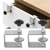 Akozon Heavy Duty 2-Piece Drawer Front Mounting Clamp, Professional Drawer