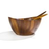 nambe Gourmet Harmony 3 Piece Wooden Salad Bowl Set |