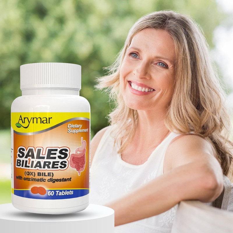 Arymar Sales Biliares Ox Bile with Digestive Enyzmes 60 Tabs