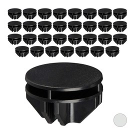 Relaxdays Connectors for Shelving Systems, Pack of 40, Shelf Adapters, Plastic Replacement Parts, Black