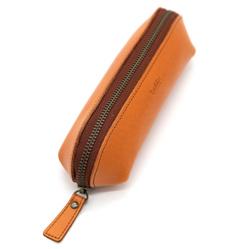 Luddite Trattoria Leather Camel Garment Bag, Archpen Case,