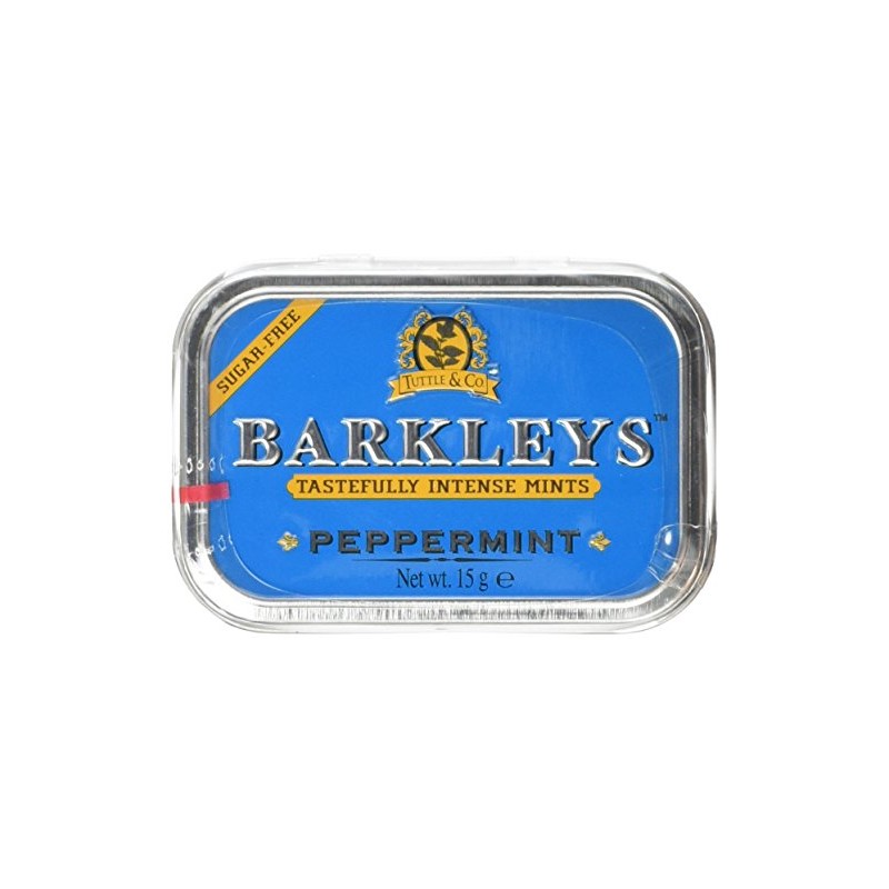 Barkleys Mints Sugar Free Peppermint in Classic Mini Tin 15