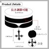 JEWELRYWE Choker Collar Cross Velvet Necklace: Cute Punk Gothic Simple