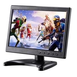 KALESMART 10.1 inch Small Computer Monitor HD 1024x600 with HDMI VGA BNC Port, Display Screen Monitor, Video HDMI Monitor - Build with Speakers