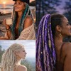 22 Inch Elastic Dread Ponytail Extension Dreadlock Ponytail Extension Synthetic