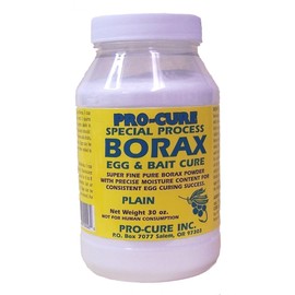 Pro-Cure Borax Egg and Bait Cure Powder, 30 Ounce, Plain White