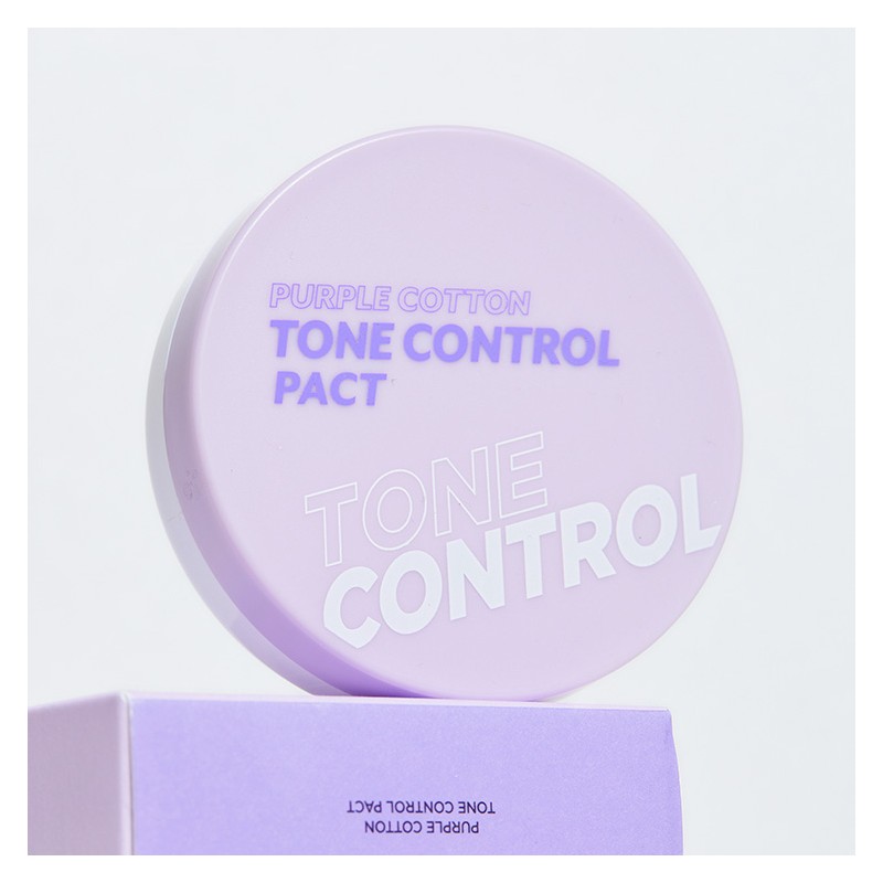 I'M MEME Purple Cotton Tone Control Pact 9.5g / 아임미미
