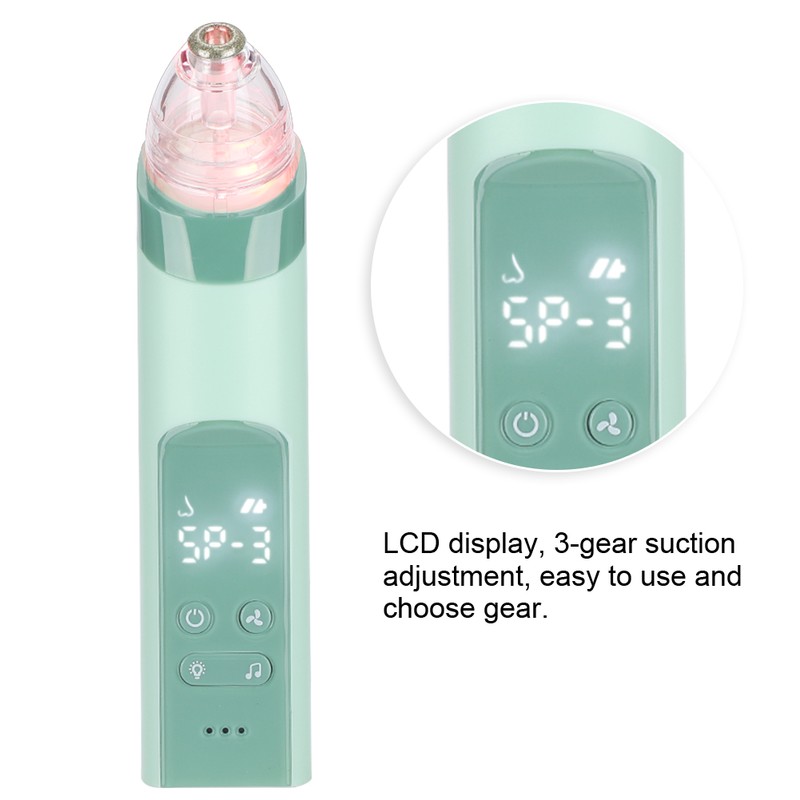 Multi Function Electric Vacuum Nasal Aspirator Suction Blackhead Cleansing Machine(Green