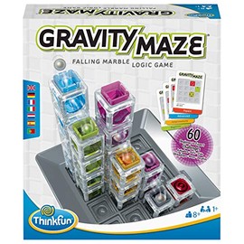 ThinkFun  Gravity Maze Juego de Lógica y Laberinto 3D  Juego de Habilidad y Desafío de Lógica con 60 Niveles de Dificultad  Juguete Stem  para 1...   