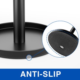 Electric Toothbrush Holder Stand for Bathroom: Stainless Steel Ventilated Organizer with Slots for Electric Toothbrushes & Razors, Black