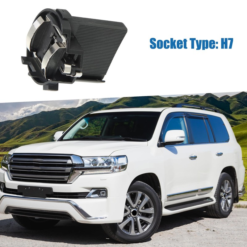 A ABSOPRO H7 LED Car Headlight Bulb Holder Adapter Socket