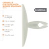 Casabella, White 44037 Clip on Silicone Squeegee, 10-1/8" x 1-1/4"
