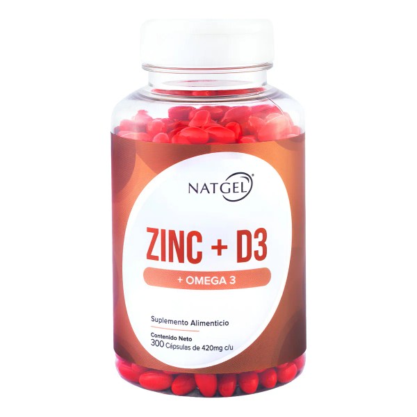 Zinc + D3 Y Omega 3 | 300 Softgels De