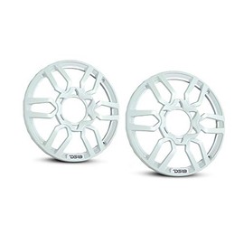 DS18 PRO-GRILL6 Speaker Cover - 6.5-Inch Car Audio Plastic Universal Speaker Grill Cover, Cover and Protect Your Speakers - White - Set of 2