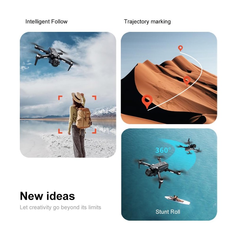 Drones with Camera for Adults, Brushless Motor Large HD Screen