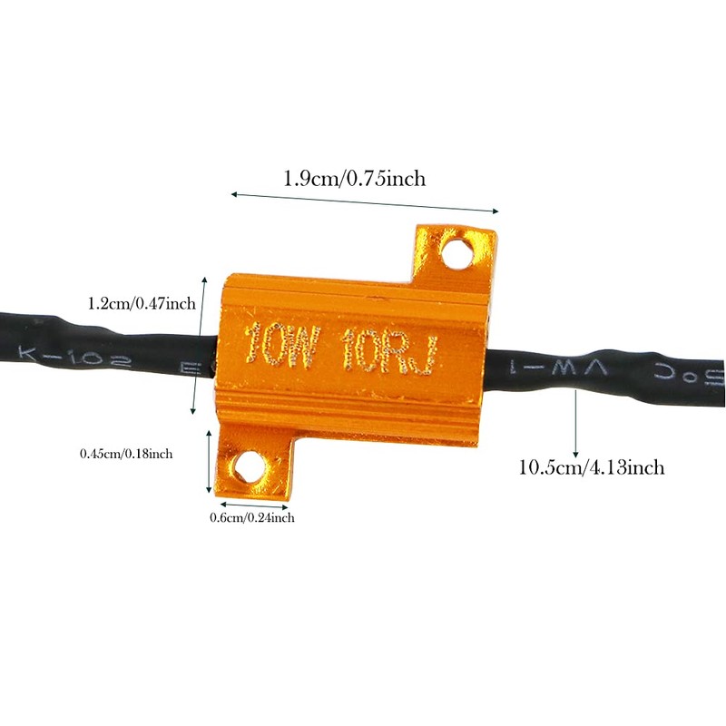 YSY 4pcs 10W 10ohm Load Resistors - Fix LED Bulb