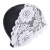 Women Waterproof Swim Cap PU Swimming Hat Comfortable Bathing Cap