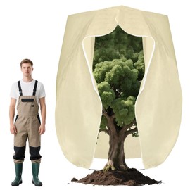 DINGBAI Plant Cover Freeze Protection, Winter Plant Covers, Plant Frost Cover, Tree Plant Freeze Protection Covers, Planter Plant Winter Frost Blanket with Zip Drawstring,2 Pack (39.3x17.7x15.7INCH)