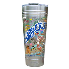 Catstudio Santa Cruz Thermal Tumbler | Triple Wall Insulation With Non Slip Bottom | Great Travel Cup for Water, Coffee, Tea, or Smoothies