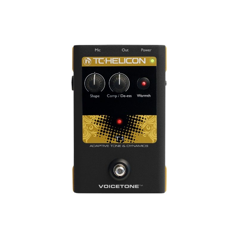 TC Helicon VOICETONE T1 Single-Button Stompbox for Studio Mastered Vocal