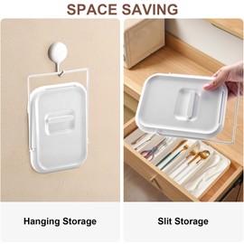 ELUBLU Set of 2 pot lid holders, pot lid holder, spoon rest stand, pot lid holder and cooking spoon rest in one, for pot lids and cooking spoons, kitchen utensil holder