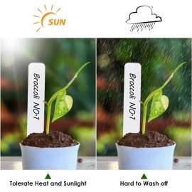 HK Gardening 2pks Plastic Stakes Markers Plant Labels Nursery Tags 4" X 7/8" - each pk1000pcs