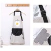 Voarge 2 Small Daisy Kitchen Aprons Adjustable Washable Waterproof Oily