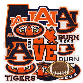 13 Pcs Alabama Fans' Favorite Football Iron on Patches for Hats, Backpacks, Jean and Jackets, Perfect for Both Men and Women