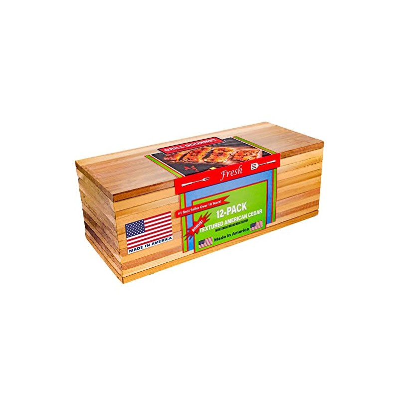 Cedar Grilling Planks - 12 Pack - Made In USA
