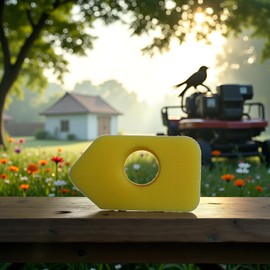 Yellow Air Filter For Briggs and Stratton 10T series 300-550 Series 3.5 to 4.5 HP engines for Replaces Briggs and Stratton 698369 Air Filters Lawn Mower Replacement Parts