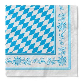 Tissue Napkins 33 x 33 cm | Premium Disposable Napkin | Absorbent | Perfect for Parties | Pack of 100 | Bavaria
