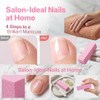 Juego profesional de limas y pulidores de uñas, 5 piezas