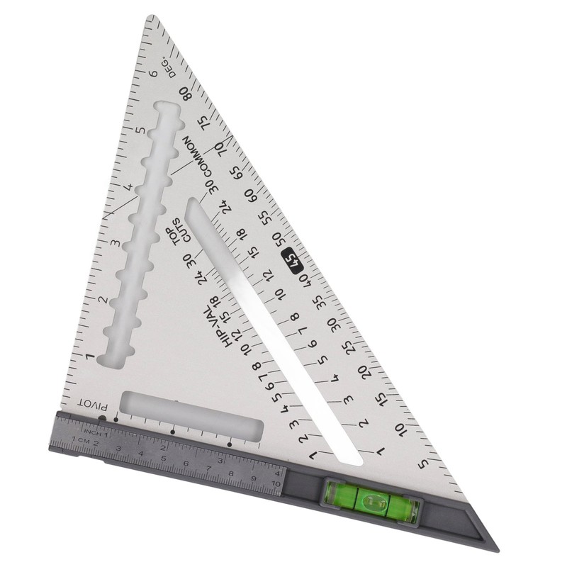 7 Inch Rafter Square with Level High Accuracy Aluminum Alloy