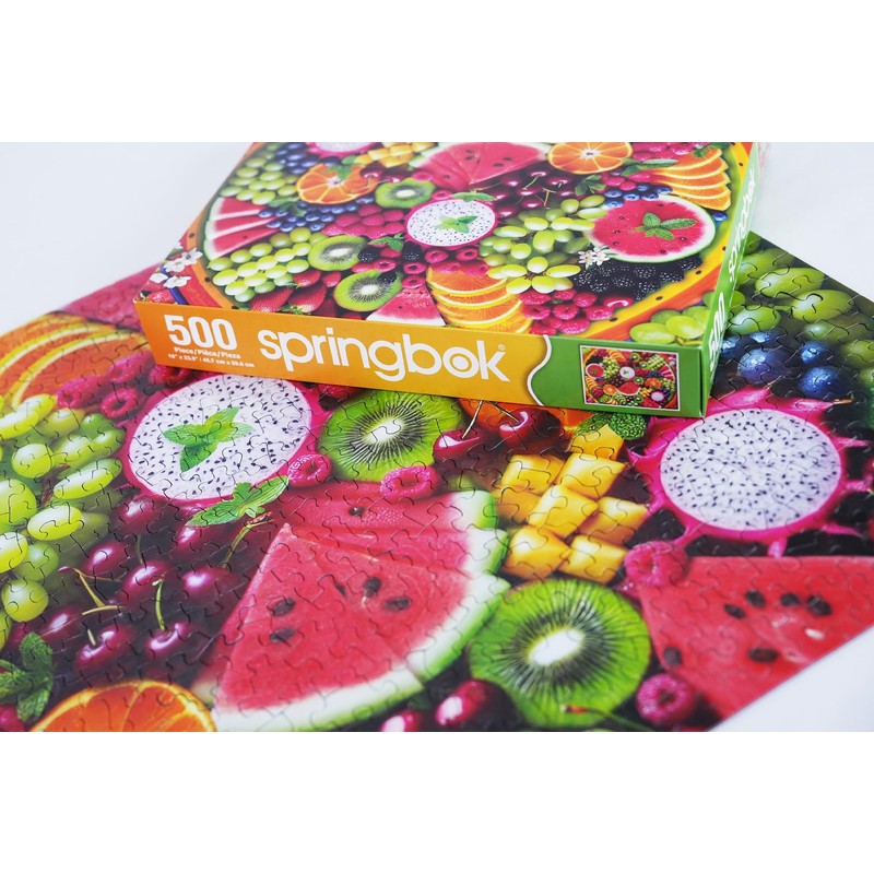 Springbok Fruit Platter 500 Piece Puzzle for Adults- Featuring a