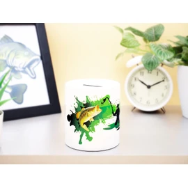 Fishing Money Box with Fish Money Gift Piggy Bank Fishing Money Box Fisherman Saving Bank Accessories Fishing Accessories Gifts for Men Women Fishing Accessories Fishing Birthday Packaging Children