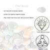 Erliway Natural Clear Quartz Crystal Eggs for Easter Day, 1.2