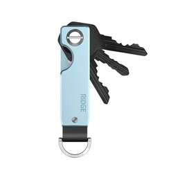 The Ridge Key Organizer - Compact Metallic Key Holder | Minimalist Innovative Keyholder for Women (Sea Glass)