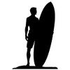 SS11154 Surfer Dude Silhouette
