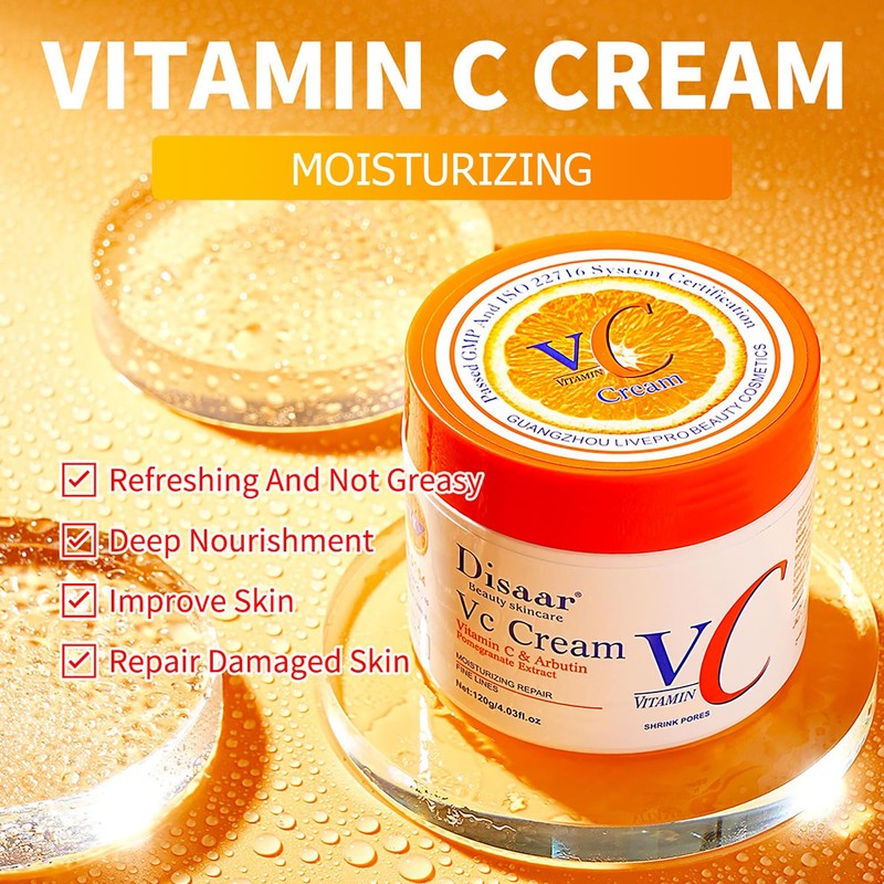 DISAAR Beauty Moisturizing Repair Fine Lines Cream Vitamin C Arbutin