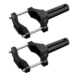 Tefola 2Pcs Soportes de Montaje para Foco de Motocicleta Universales, Soporte de aluminio para Luces de Moto, Soporte Luz Antiniebla Moto, Regalos para Motociclistas, Negro