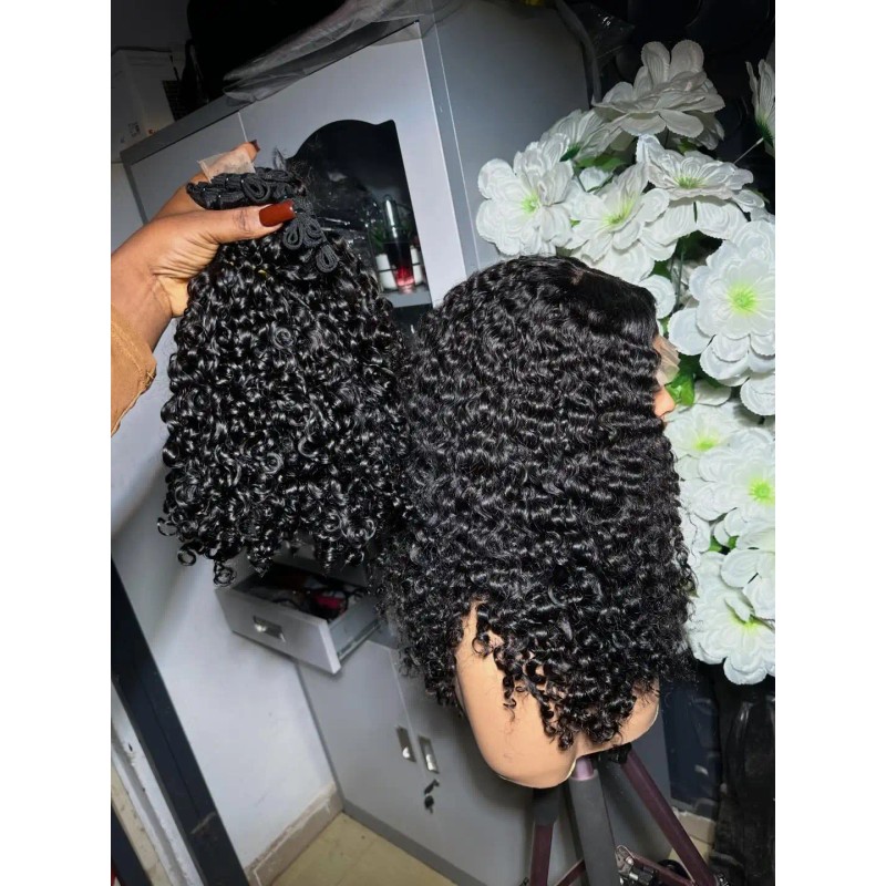 Wholesale Virgin Raw Human Extensions Indian Wave Curly Cambodian Natural
