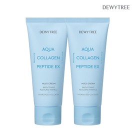 DewTree 듀이트리 콜라겐 펩타이드 히알루론산 멀티 대용량수분크림 80ml 2개 Dewtree Collagen Peptide Hyaluronic Acid Multi Moisturizing Cream 80ml 2pcs