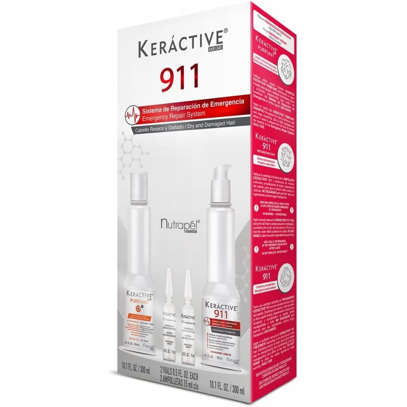 Nutrapel Keractive 911 Set de Tratamiento Capilar Integral