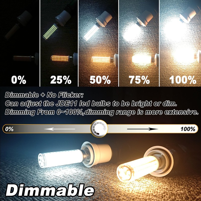 Ziomitus Dimmable E11 120V 100W Halogen Candelabra Bulbs Equivalent,T3 T4