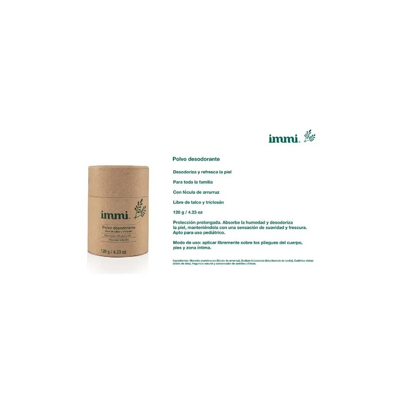 Immi Kit Desodorante Axilas, Pies, Cuerpo