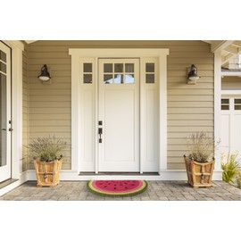 DII Colorful Design Natural Coir Doormat, 18x30, Watermelon