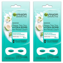 Garnier Skinactive Hydrabomb Eye Mask Anti Scratch Smoothing 6g (Pack of 2)